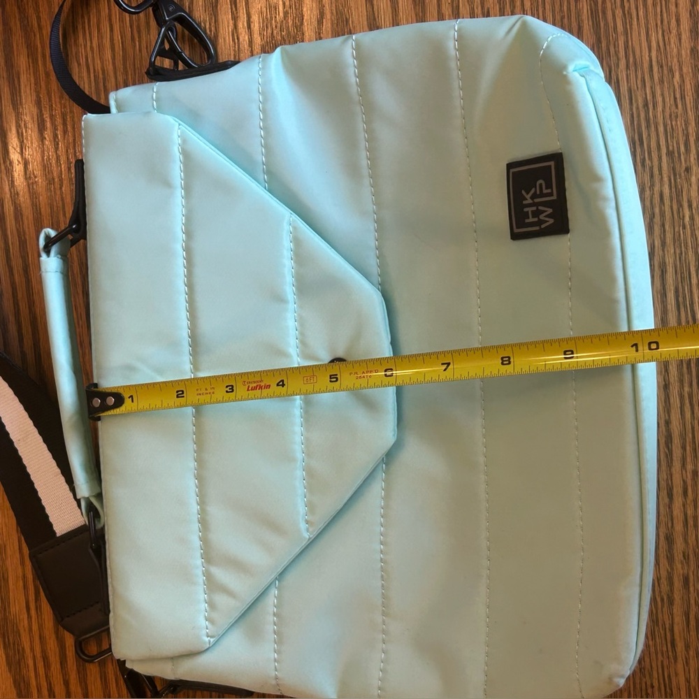 IHKWIP Mint Quilted Couture Crossbody Bag 2 Straps Envelope Style Magnetic Close - Picture 14 of 16